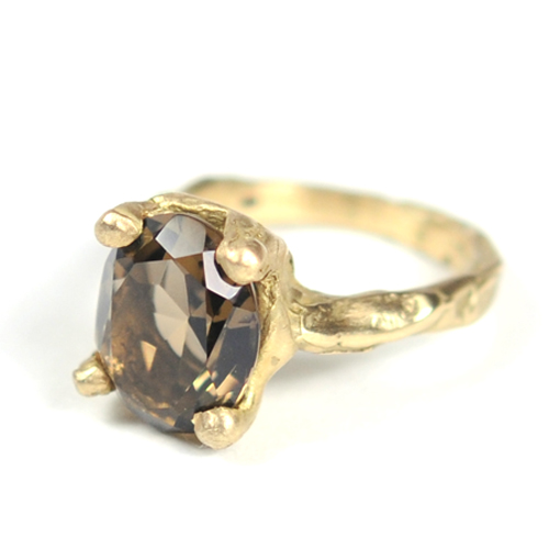 Cave Single Stone Treasure Ring - Click Image to Close